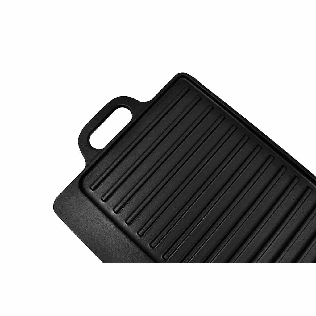 Grillplaat Dubbelzijdig 50X23 Cm Gietijzer