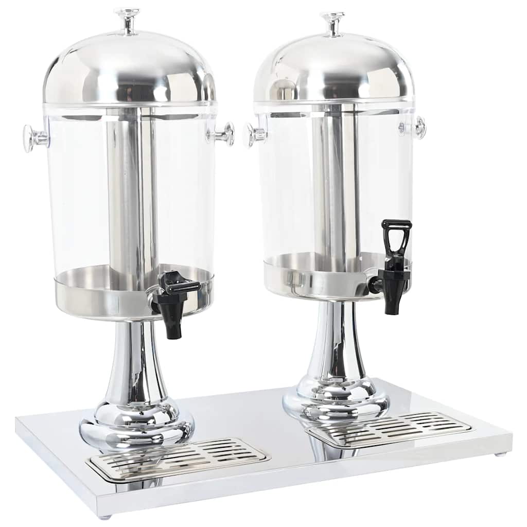 Dubbele Sapdispenser Roestvrij Staal 2X8 L
