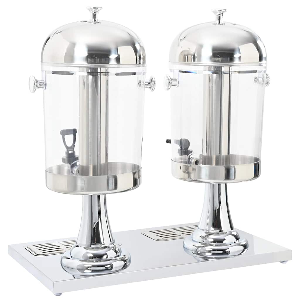 Dubbele Sapdispenser Roestvrij Staal 2X8 L