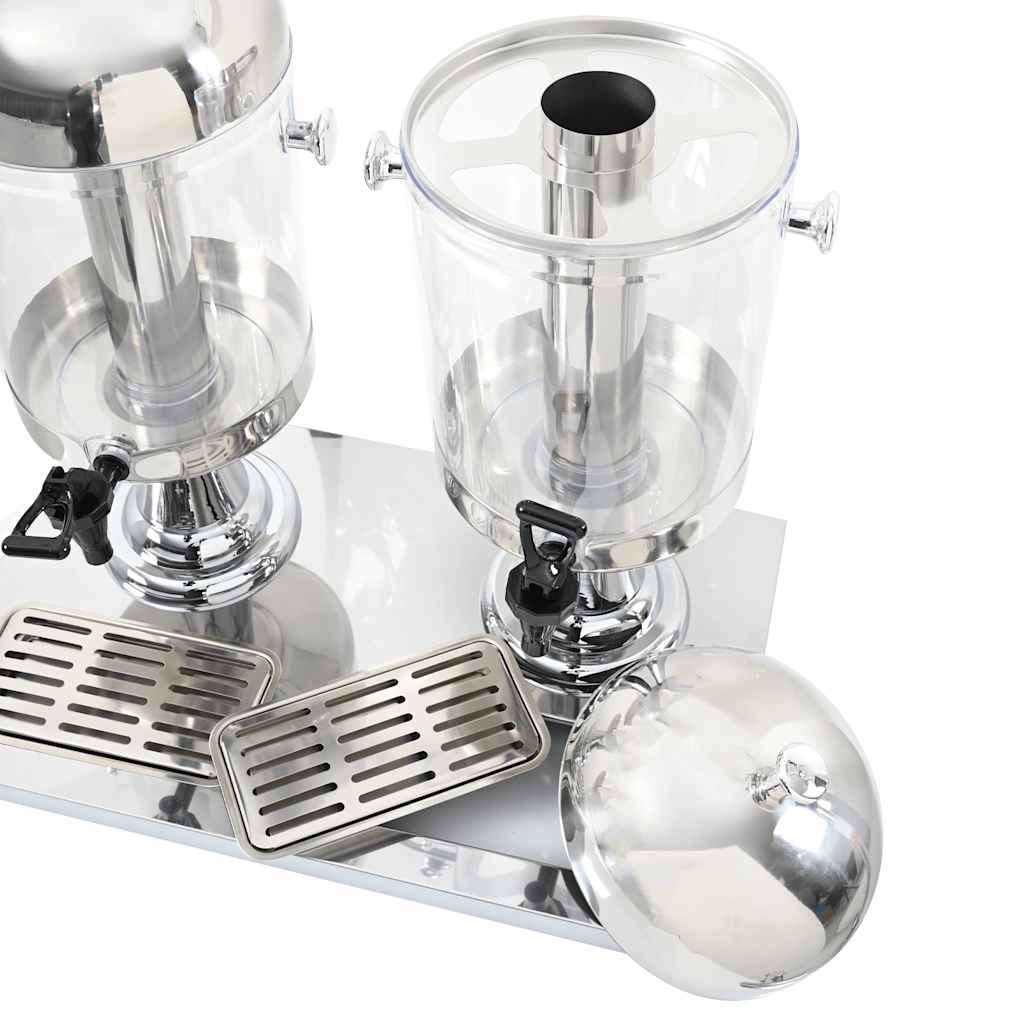 Dubbele Sapdispenser Roestvrij Staal 2X8 L