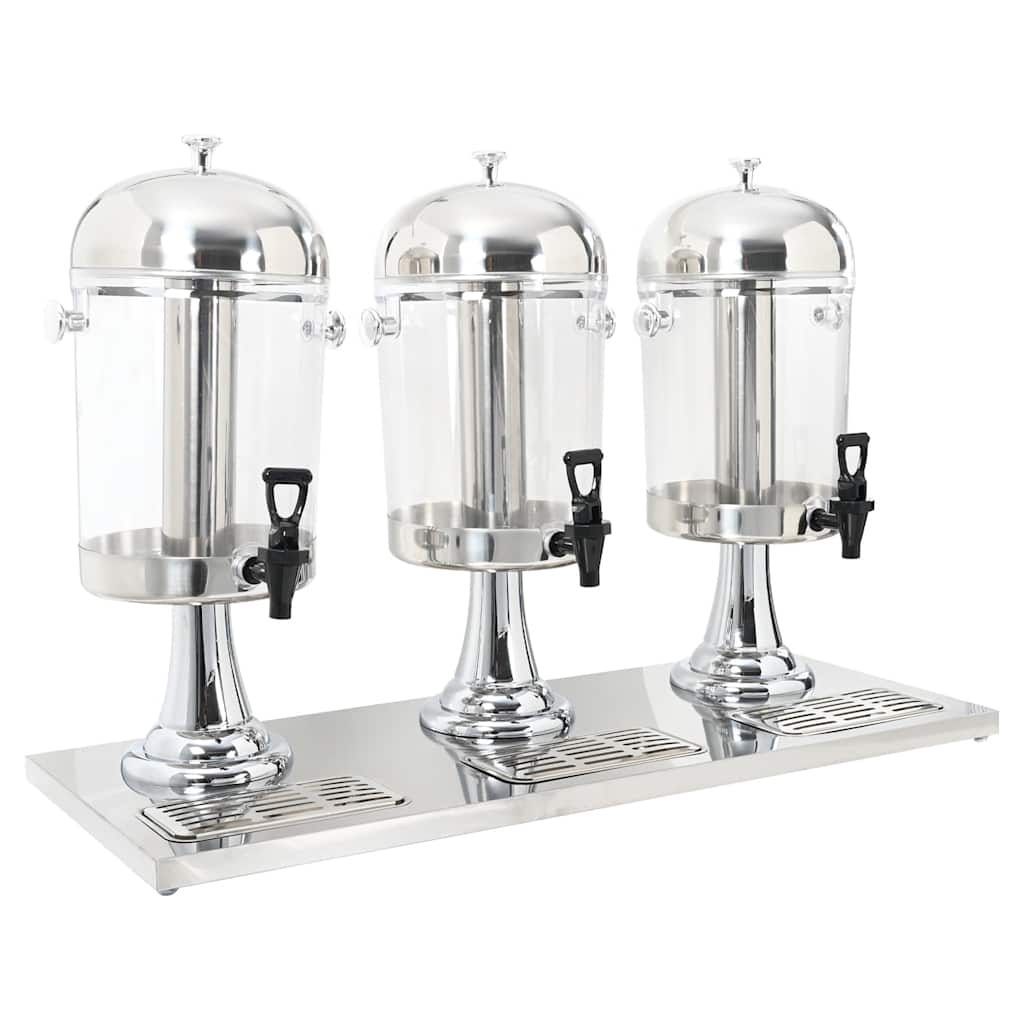 Dubbele Sapdispenser Roestvrij Staal 2X8 L