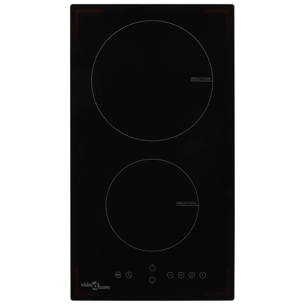 Inductiekookplaat Met 2 Kookzones Aanraakbediening Glas
