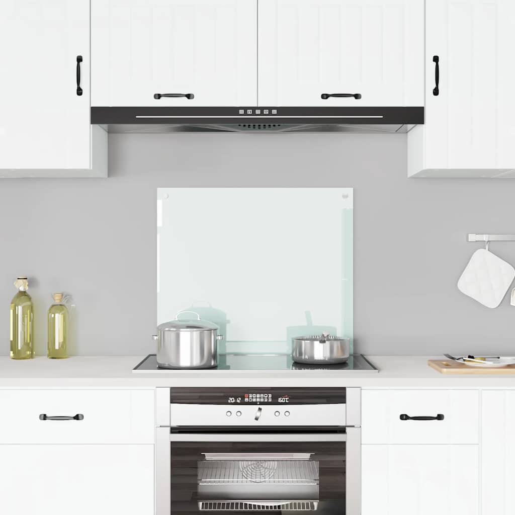 Spatschermen Keuken 70X40 Cm Gehard Glas Wit