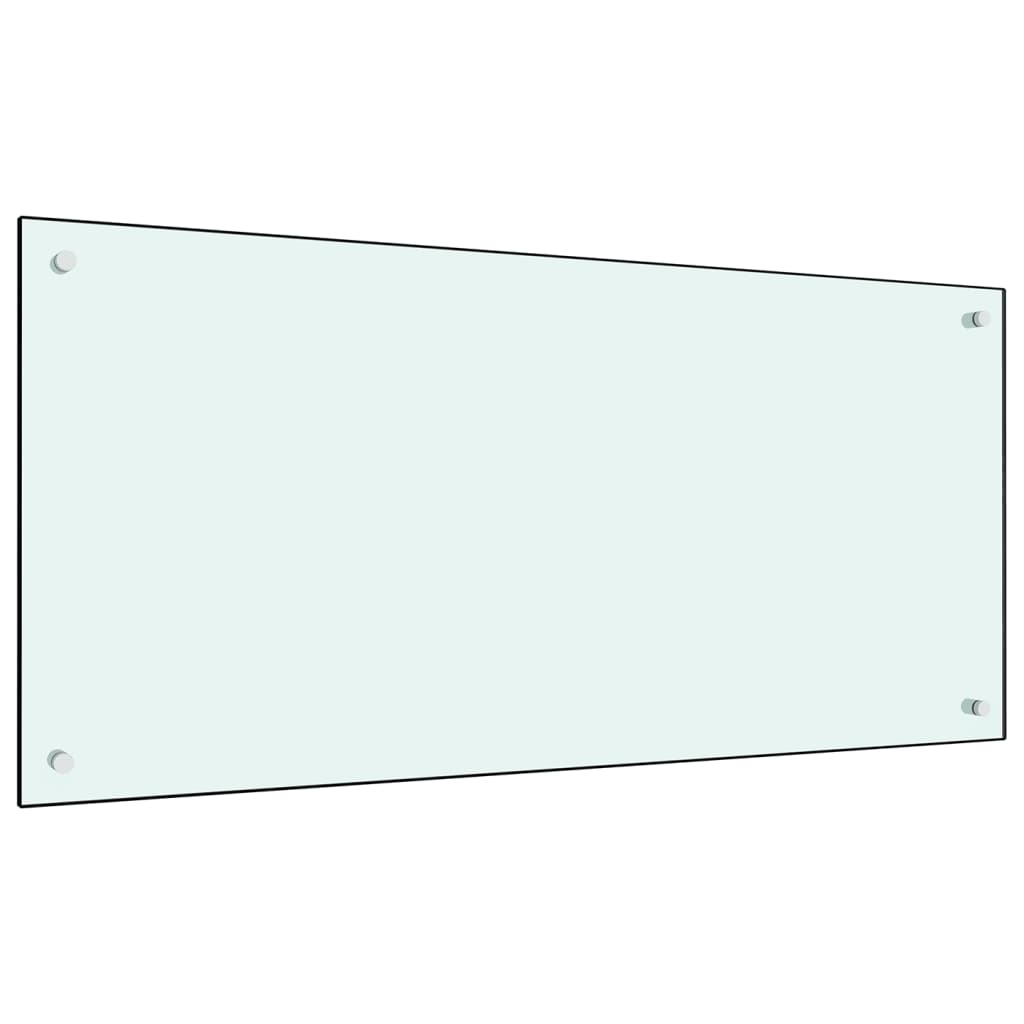 Spatschermen Keuken 70X40 Cm Gehard Glas Wit