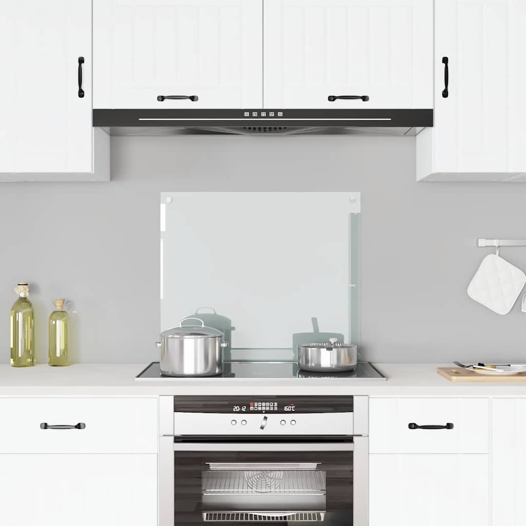 Spatschermen Keuken 70X40 Cm Gehard Glas Wit