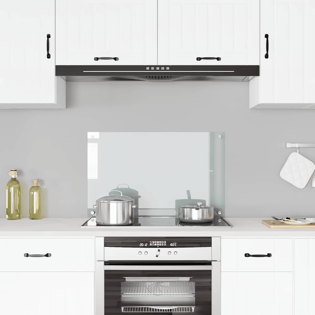 Spatschermen Keuken 70X40 Cm Gehard Glas Wit