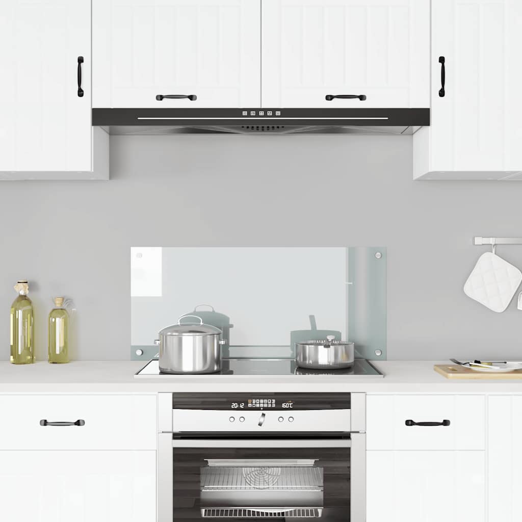 Spatschermen Keuken 70X40 Cm Gehard Glas Wit