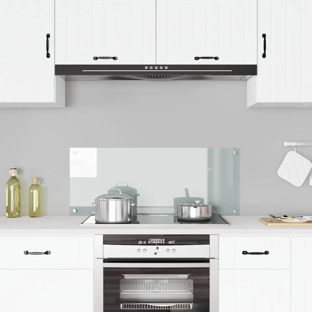Spatschermen Keuken 70X40 Cm Gehard Glas Wit