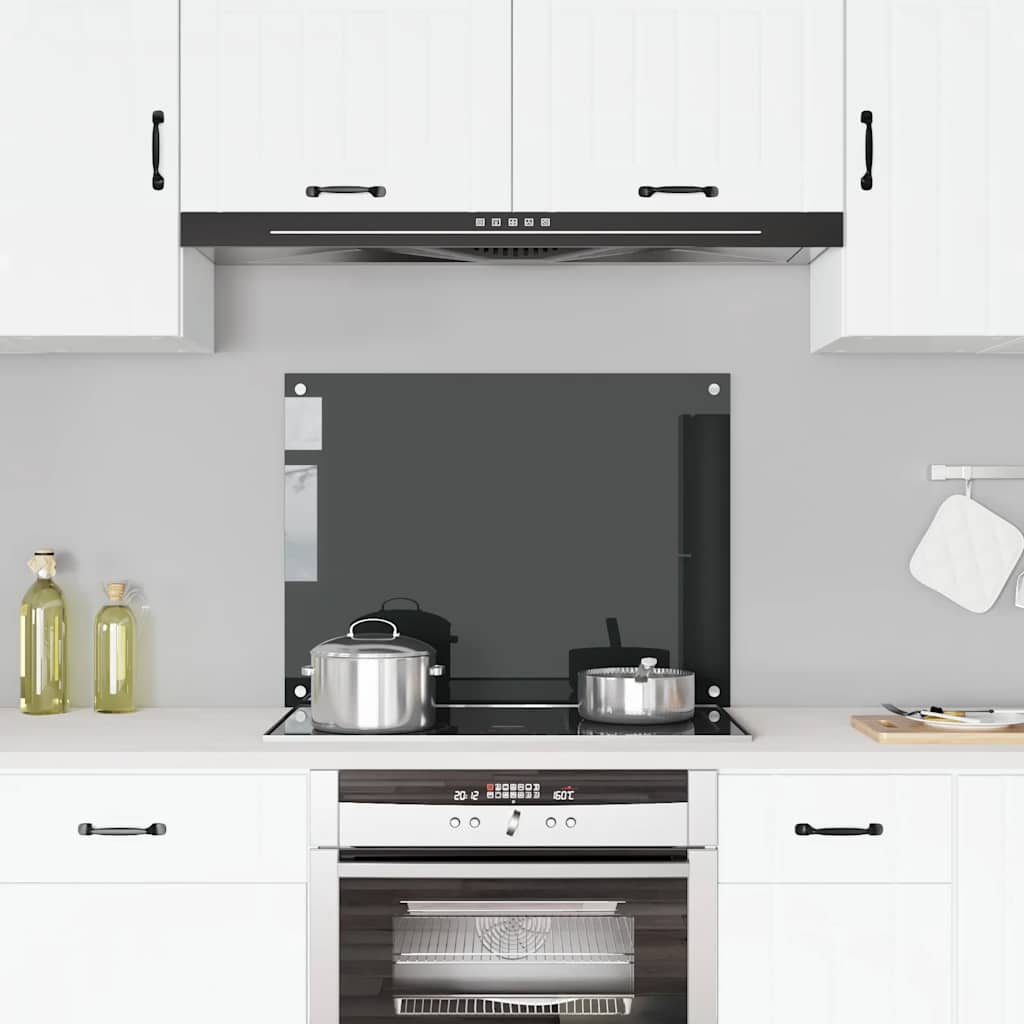 Spatschermen Keuken 70X40 Cm Gehard Glas Wit