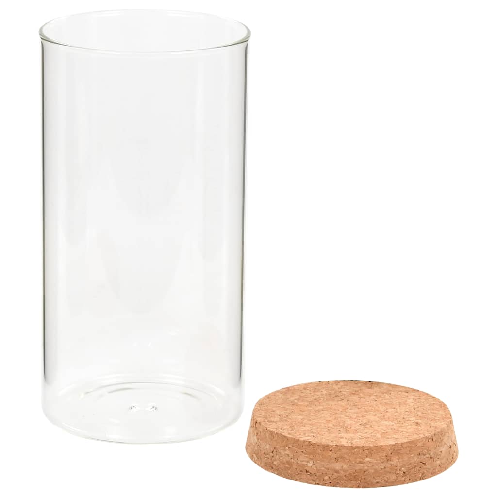 Opbergpotten Met Kurken Deksel 1400 Ml Glas