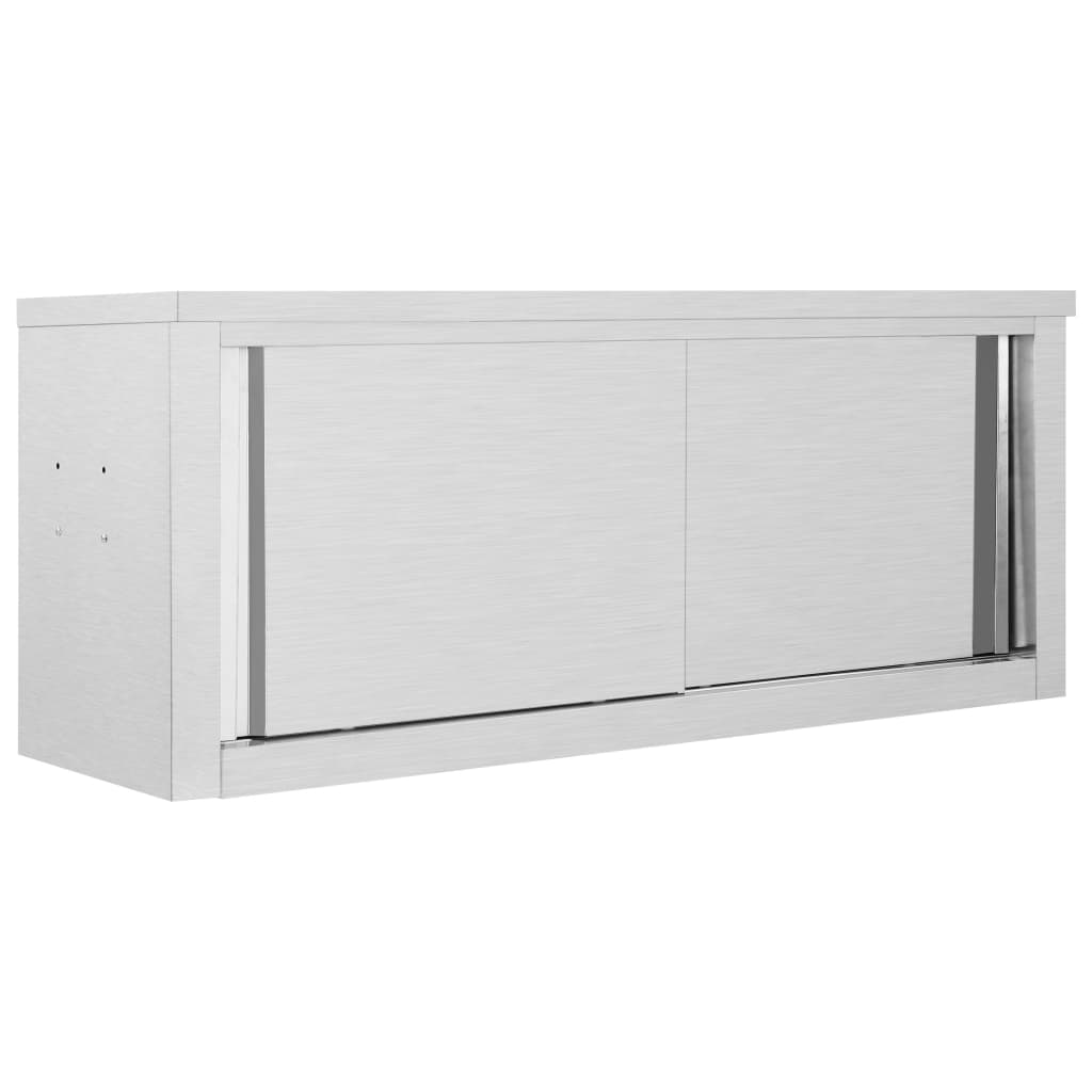 Keukenbovenkast Met Schuifdeuren Roestvrij Staal