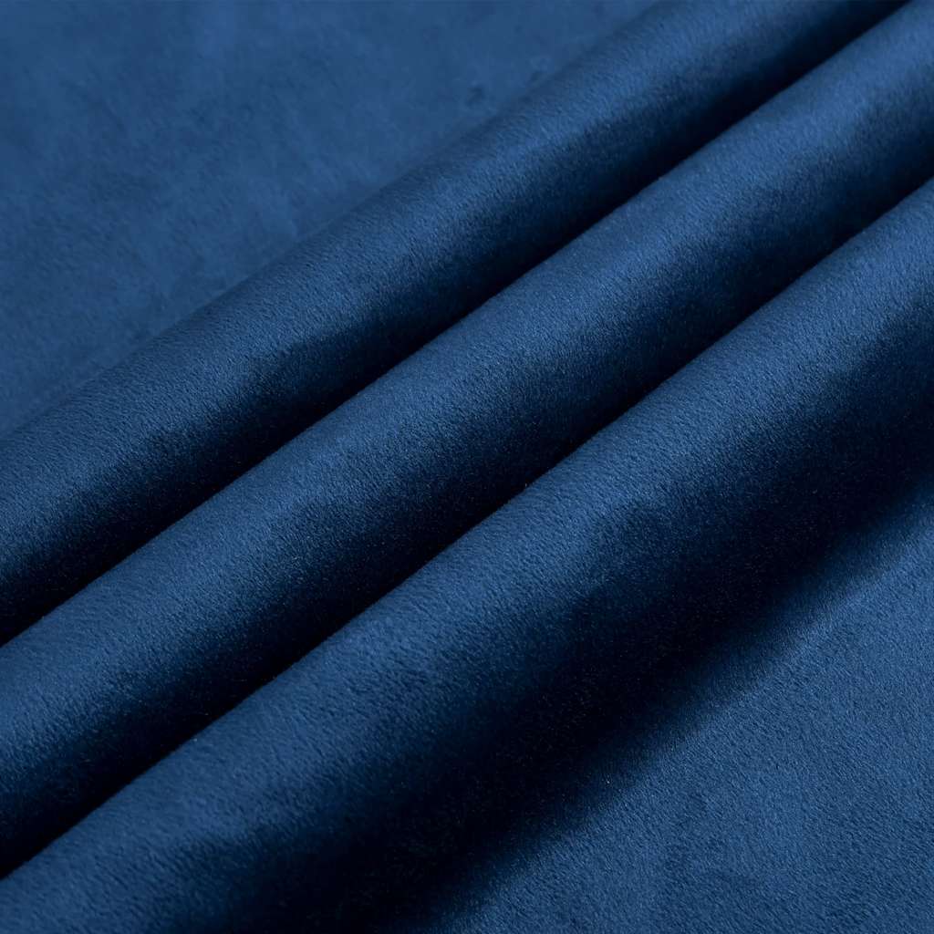 Gordijn Verduisterend Met Ringen 290X245 Cm Fluweel Blauw