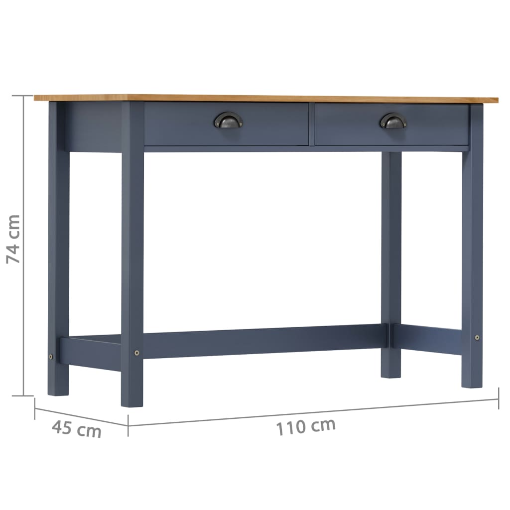 Wandtafel Hill 2 Lades 110X45X74 Cm Massief Grenenhout