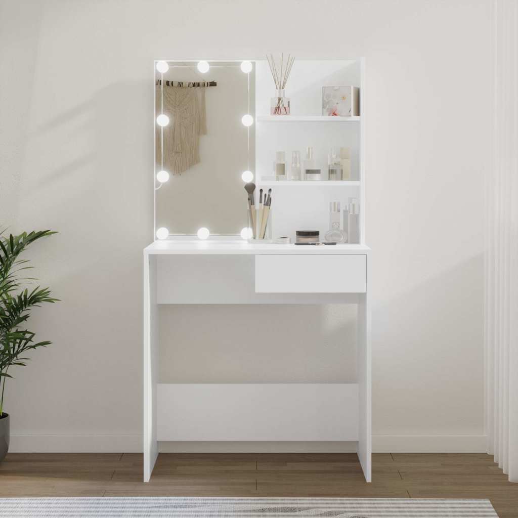 Kaptafel Met Led-Verlichting 74,5X40X141 Cm