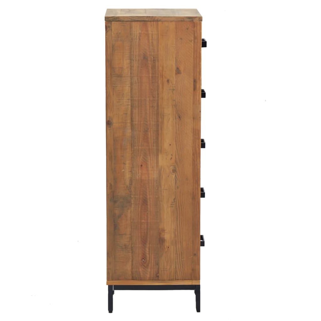 Ladekast 42X35X110 Cm Massief Grenenhout