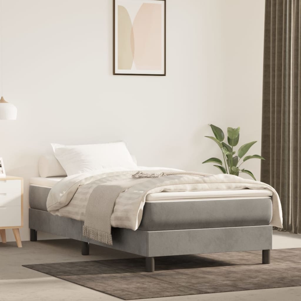 Boxspring Zonder Matras Fluweel