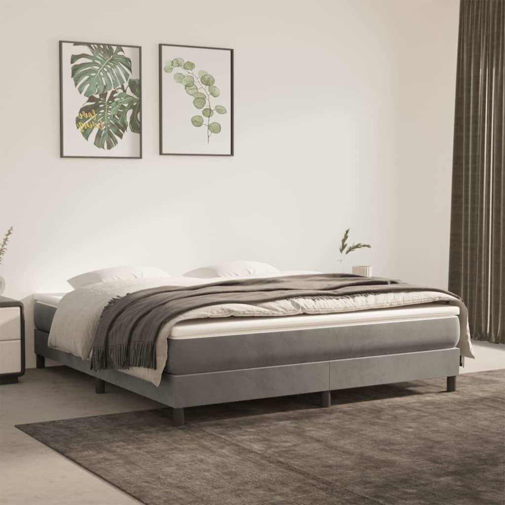 Boxspring Zonder Matras Fluweel