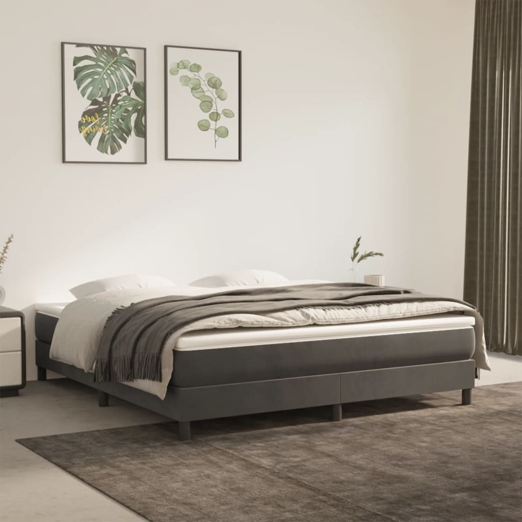 Boxspring Zonder Matras Fluweel