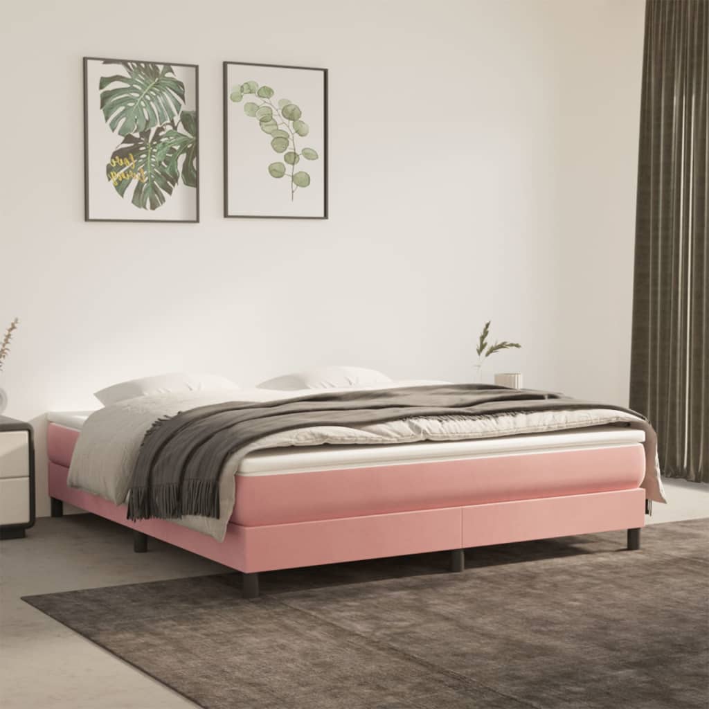 Boxspring Zonder Matras Fluweel
