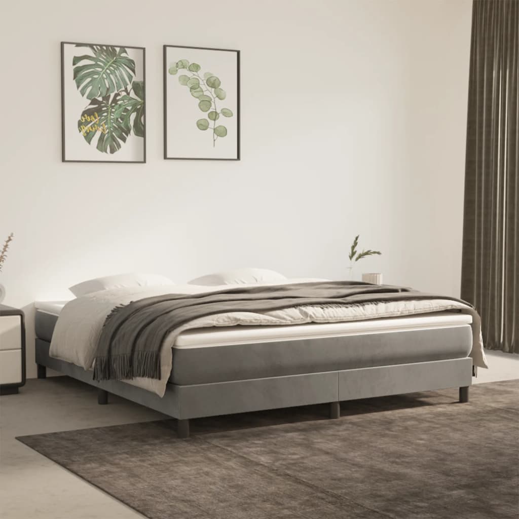 Boxspring Zonder Matras Fluweel