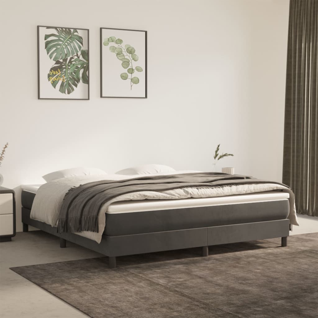 Boxspring Zonder Matras Fluweel