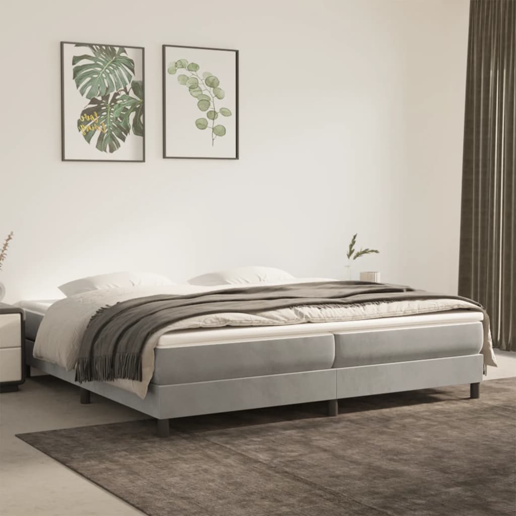 Boxspring Zonder Matras Fluweel