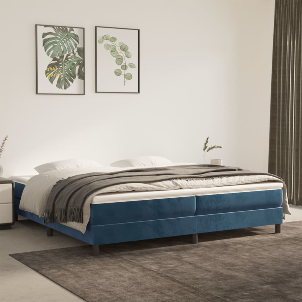 Boxspring Zonder Matras Fluweel