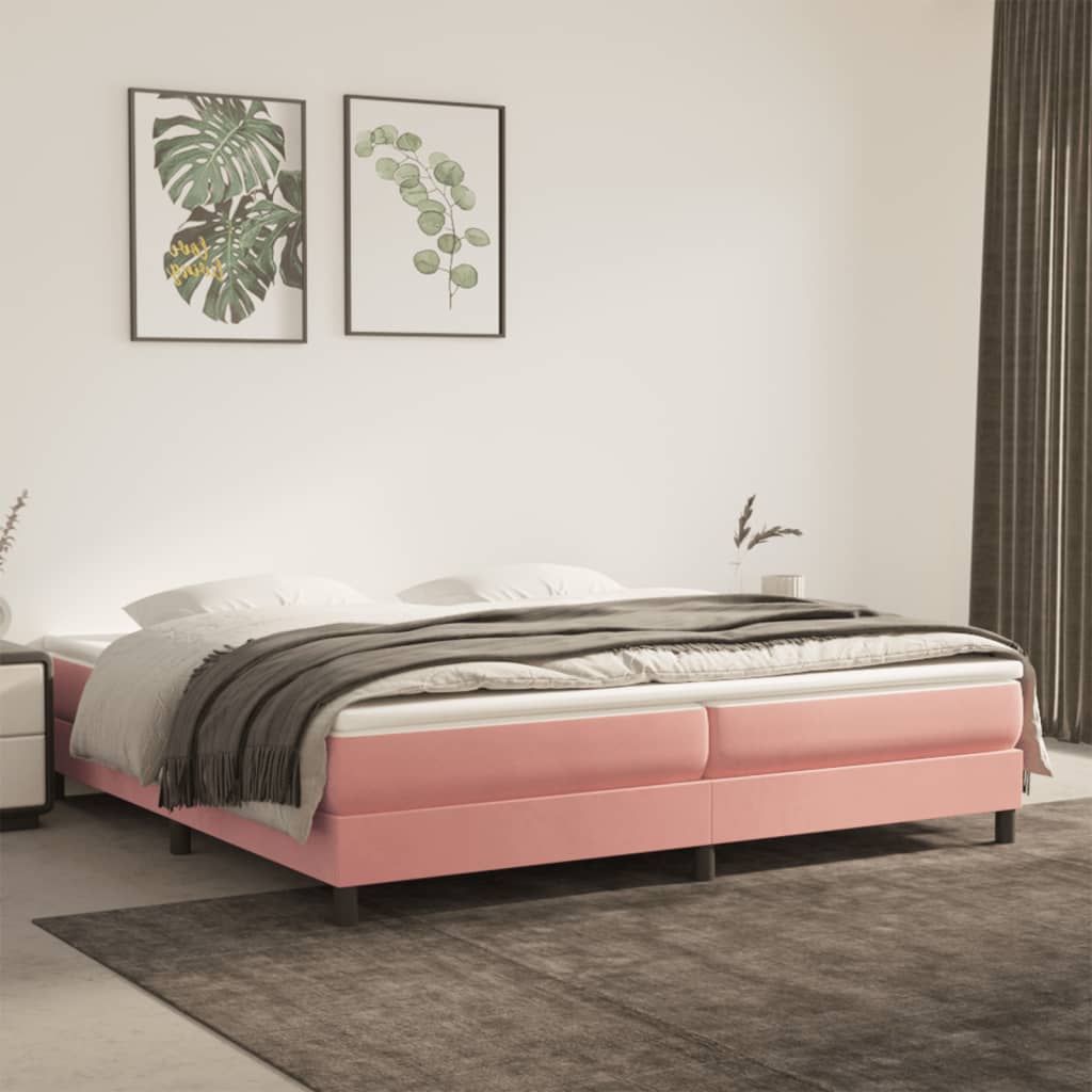 Boxspring Zonder Matras Fluweel
