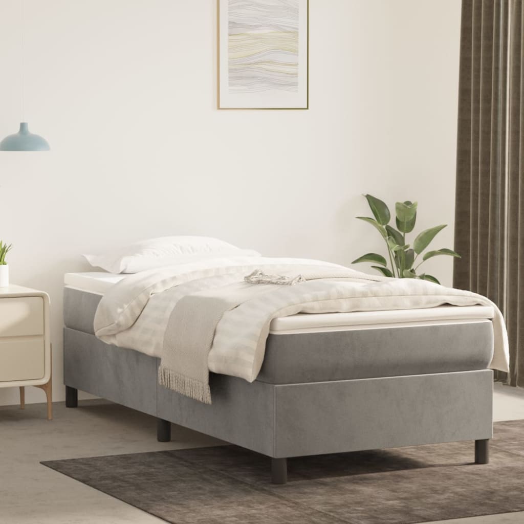 Boxspring Zonder Matras Fluweel