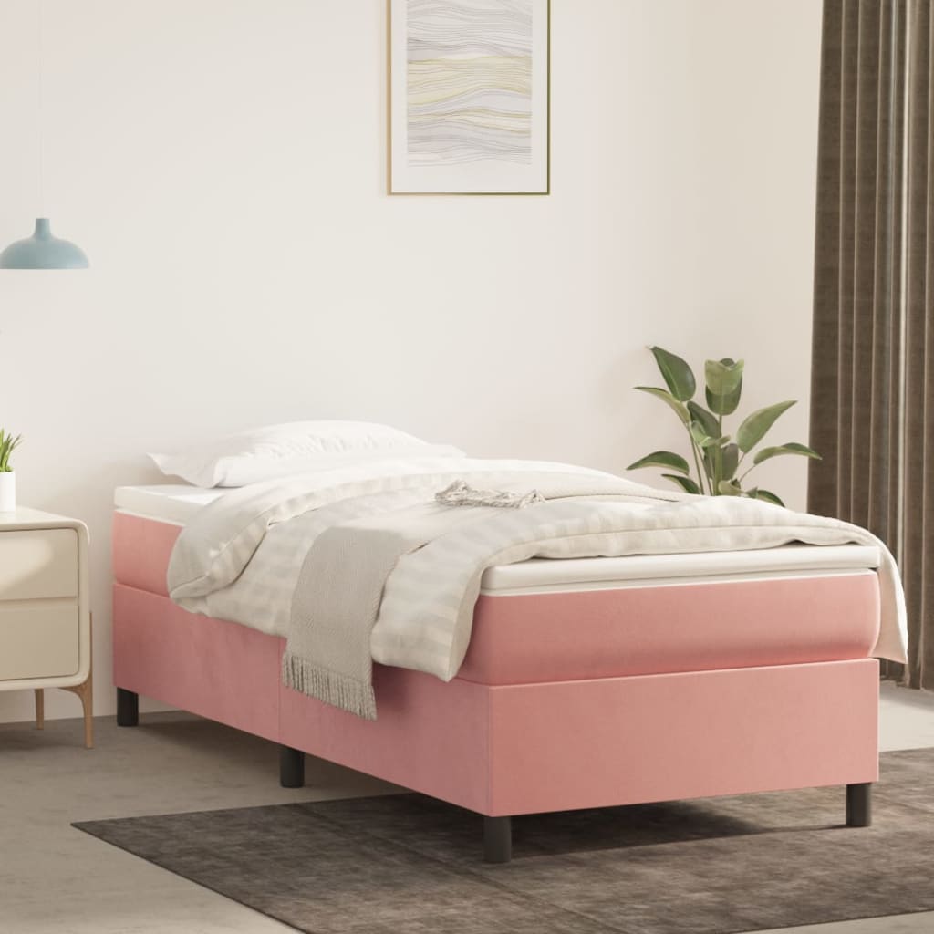 Boxspring Zonder Matras Fluweel