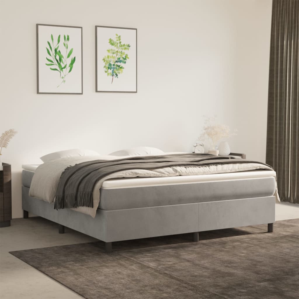 Boxspring Zonder Matras Fluweel