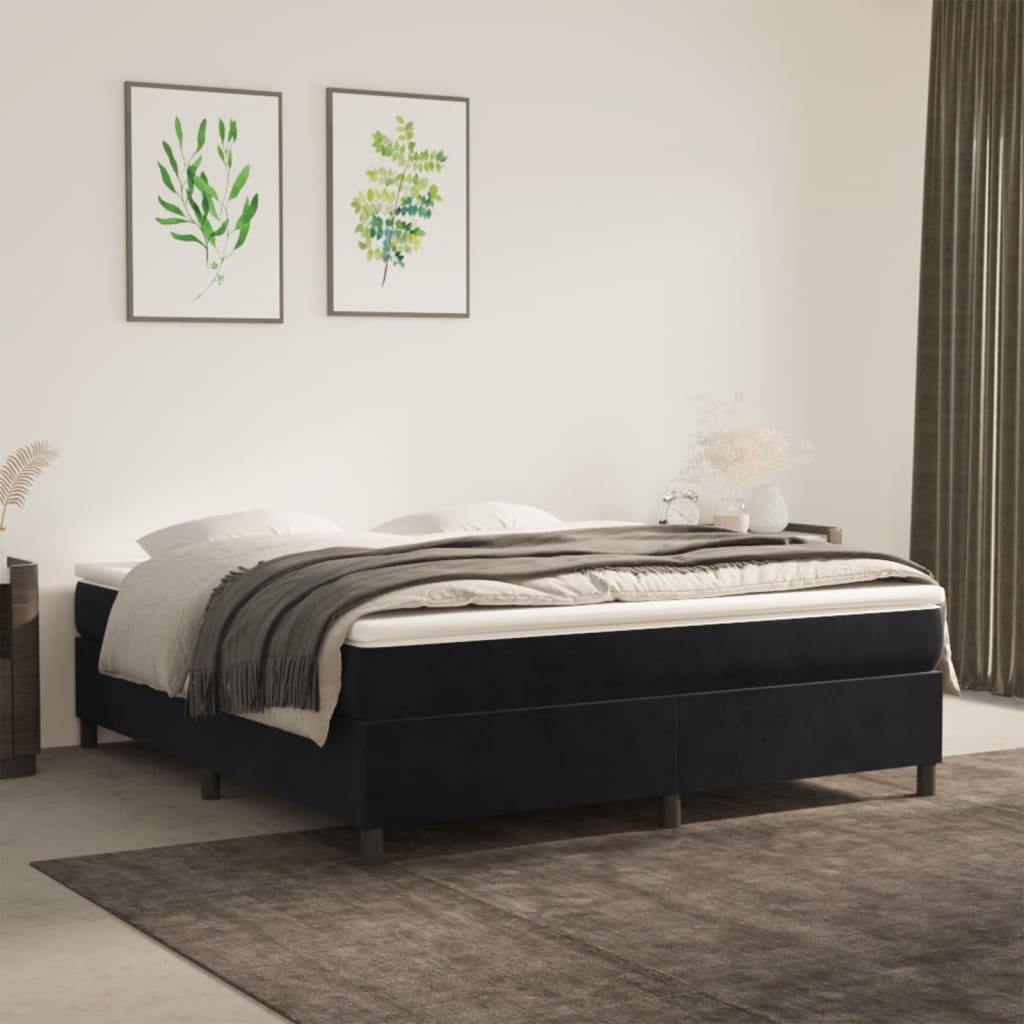 Boxspring Zonder Matras Fluweel