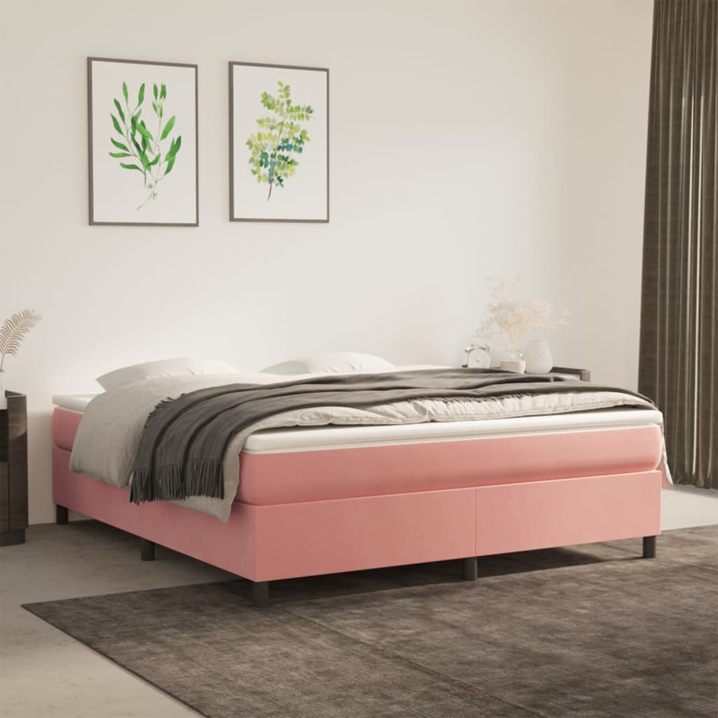 Boxspring Zonder Matras Fluweel