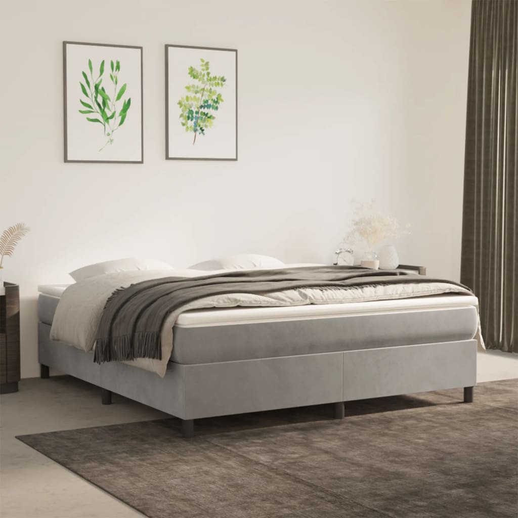 Boxspring Zonder Matras Fluweel