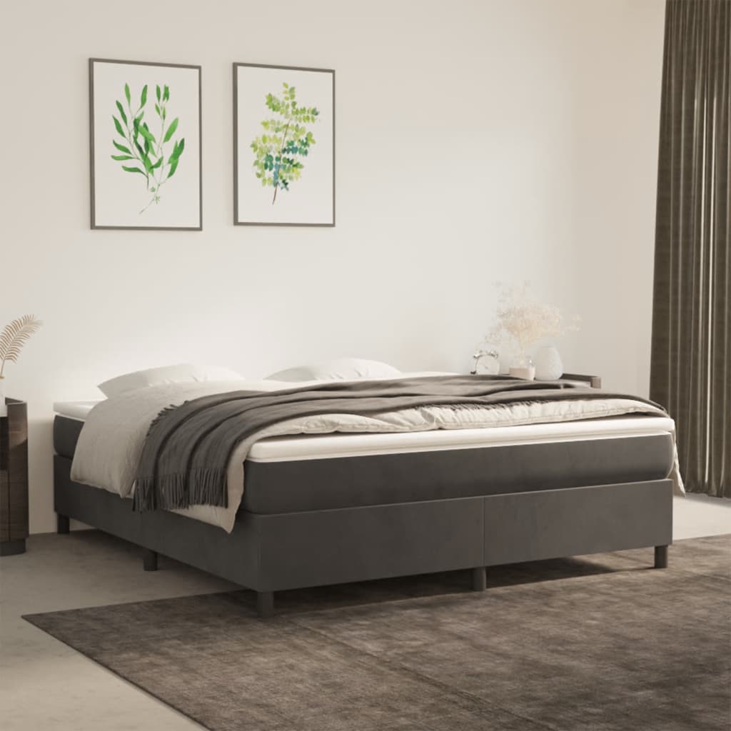 Boxspring Zonder Matras Fluweel