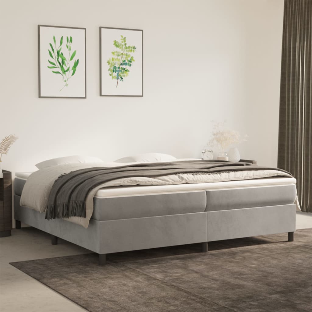 Boxspring Zonder Matras Fluweel