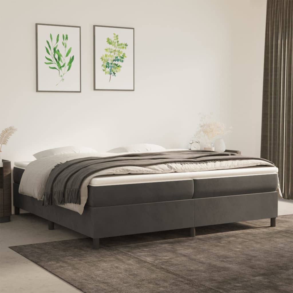 Boxspring Zonder Matras Fluweel