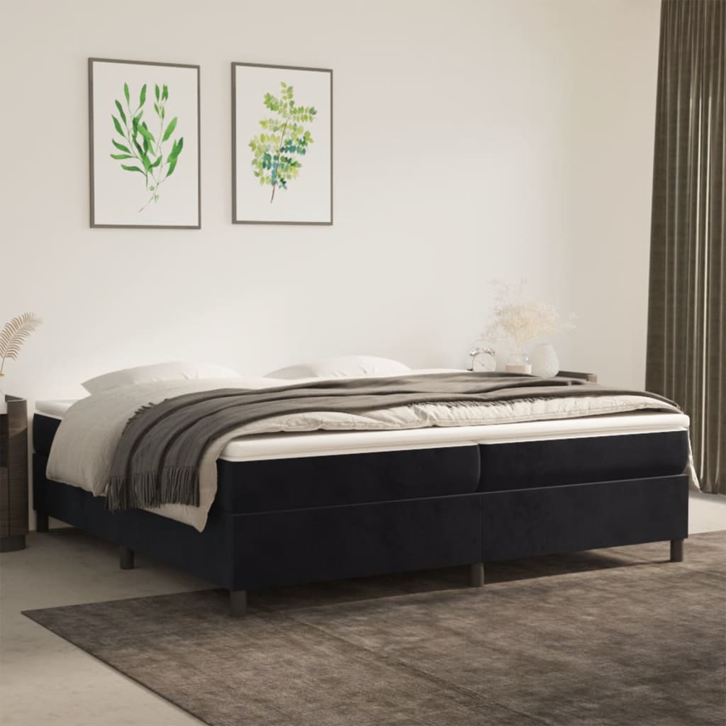 Boxspring Zonder Matras Fluweel