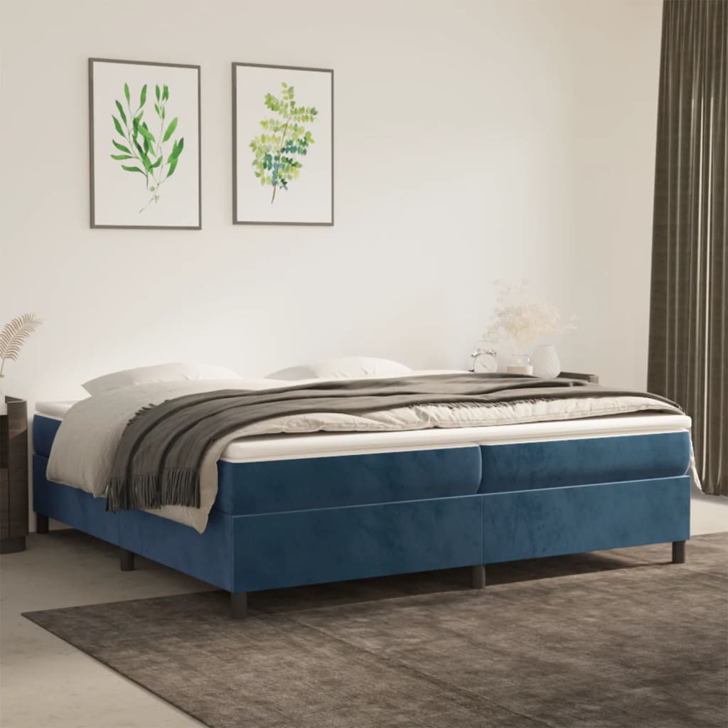 Boxspring Zonder Matras Fluweel