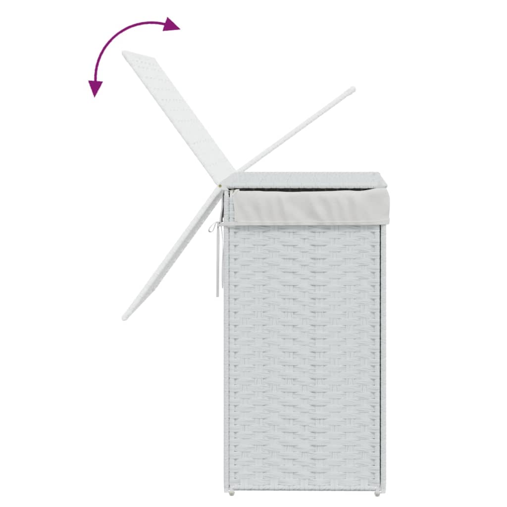 Wasmand Met Deksel 46X33X60 Cm Poly Rattan