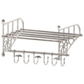 Bagagerek Met Kleerhangers Wandmontage Aluminium