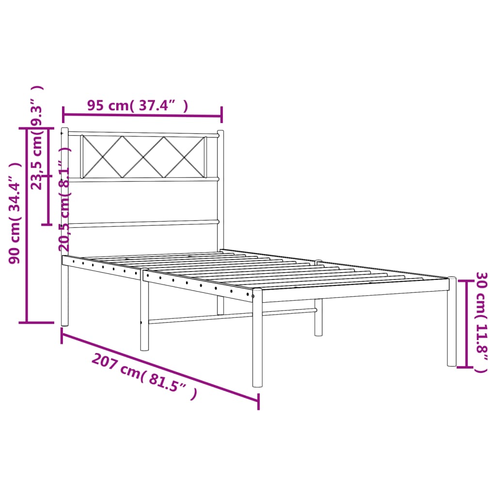 Bedframe Metaal