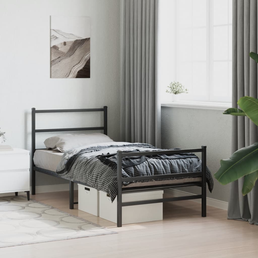 Bedframe Met Hoofd- En Voeteneinde Metaal