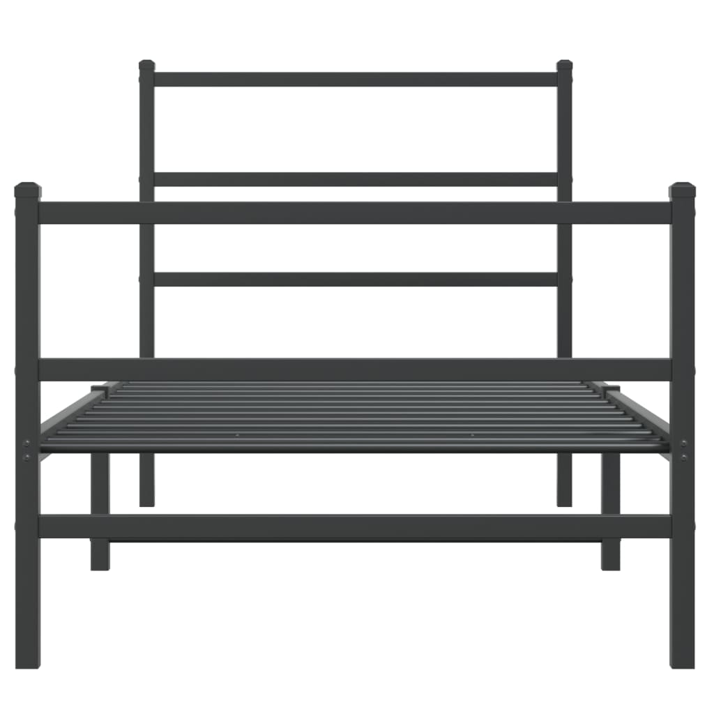 Bedframe Met Hoofd- En Voeteneinde Metaal