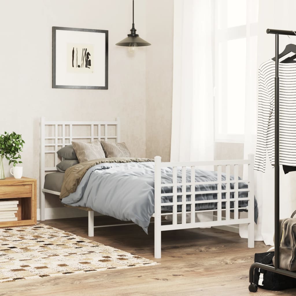 Bedframe Met Hoofd- En Voeteneinde Metaal