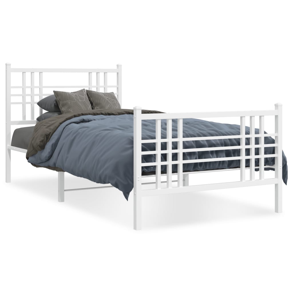 Bedframe Met Hoofd- En Voeteneinde Metaal