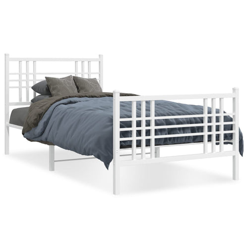 Bedframe Met Hoofd- En Voeteneinde Metaal