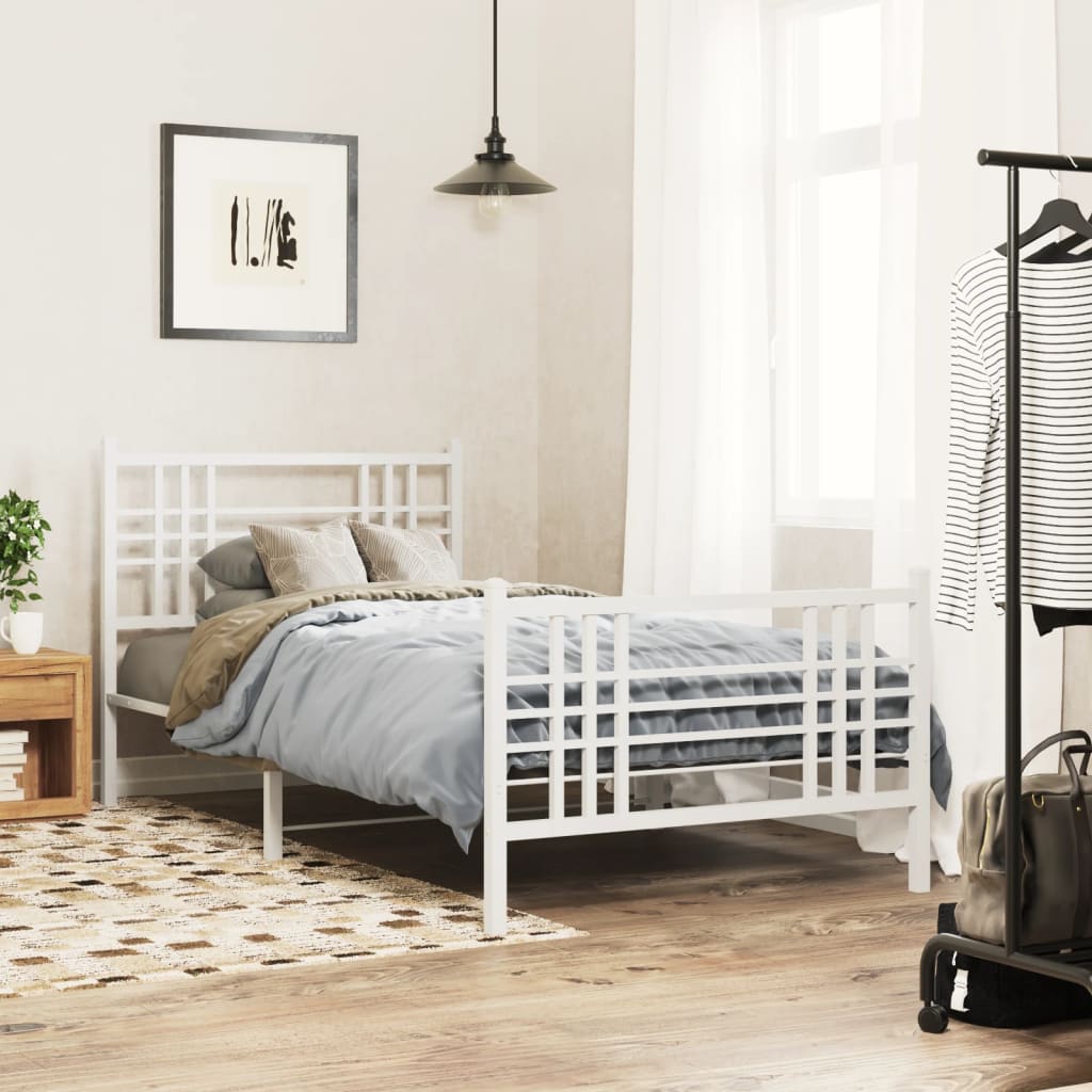 Bedframe Met Hoofd- En Voeteneinde Metaal