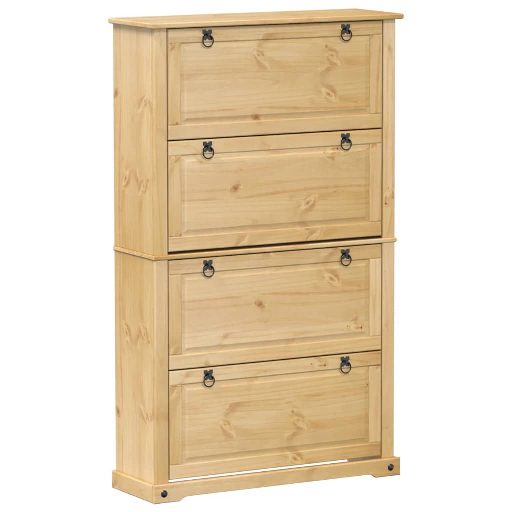 Schoenenkast Corona 99X32X163,5 Cm Massief Grenenhout
