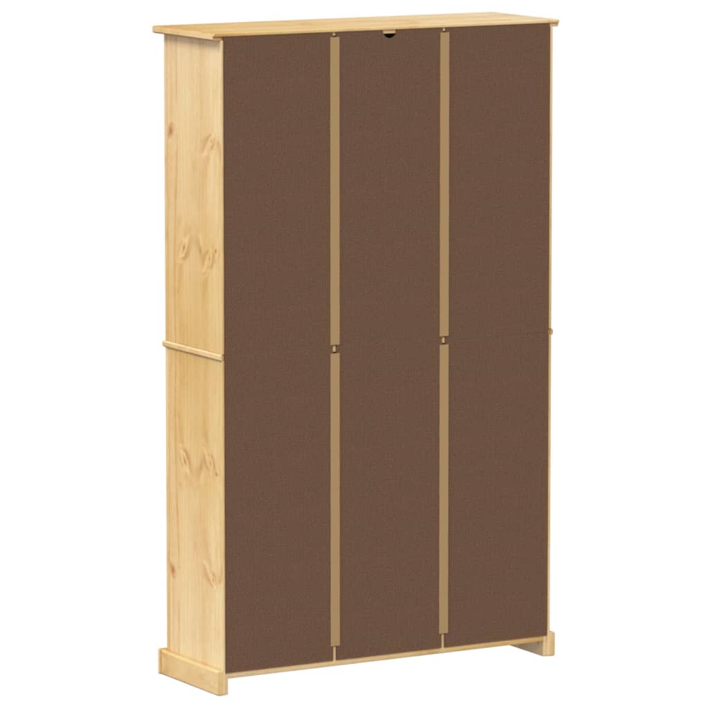 Schoenenkast Corona 99X32X163,5 Cm Massief Grenenhout